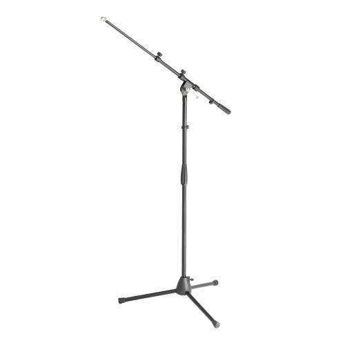 Adam Hall Stands S 6 B - Mikrofonständer (94-160cm) mit Schwenkarm ausziehbar 50-80cm